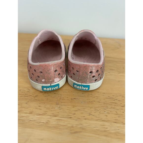 Native Jefferson Bling Glitter Slip-On Sneaker - Size 5 - Picture 7 of 9